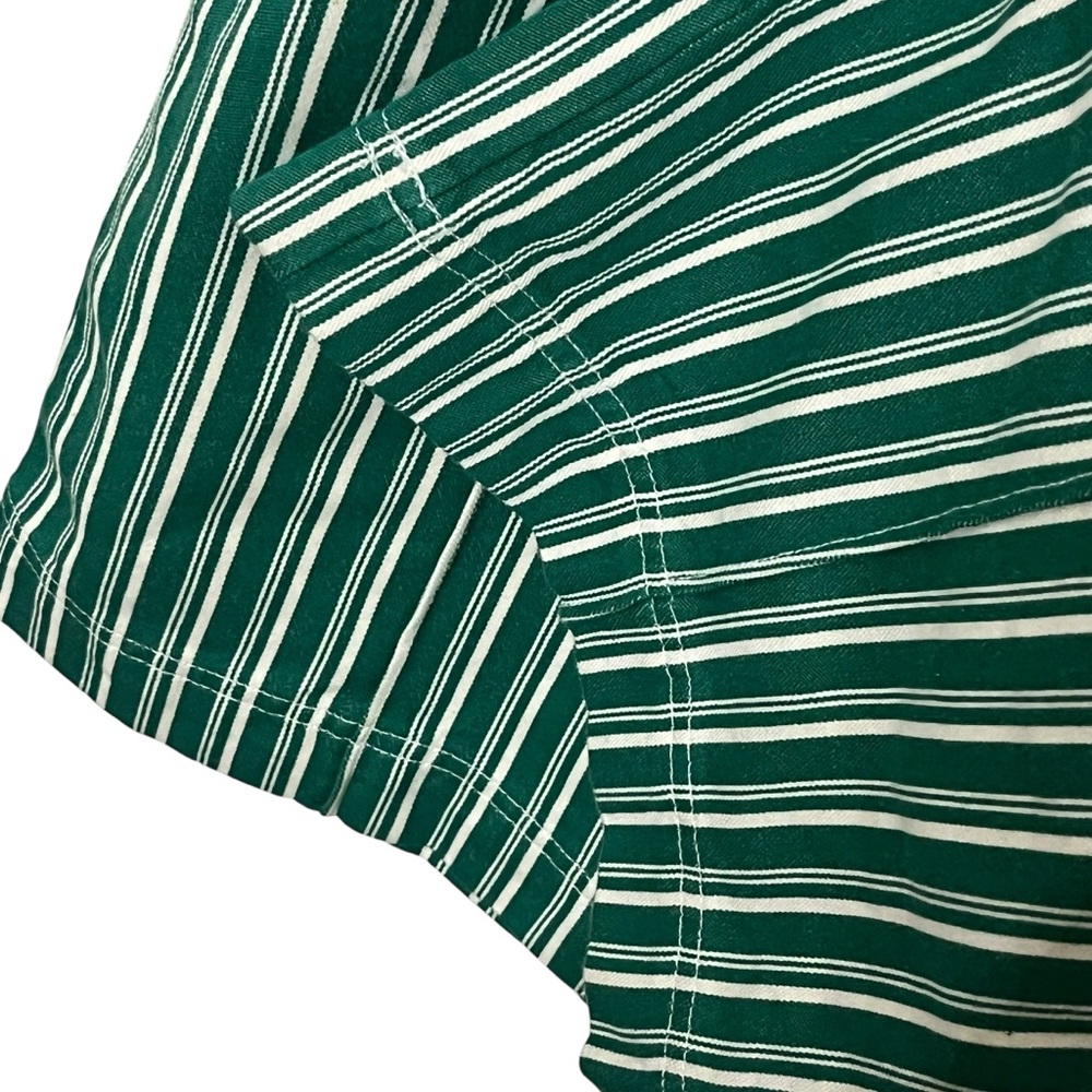 Big Bud Press Western Pants Women’s Size Medium Green Striped Cotton Trousers - Picture 10 of 13